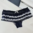 thumbnail image 2 of Alun Women's Lace Panties Ruffle Layering Cake Panties Comfortable Breathable Soft Low Rise Cute Bikini Underwear for Ladies Stylish Daily Wear White One Size, 2 of 2