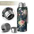 thumbnail image 2 of 20 Oz Pioneer Flower Coffee Tumbler Double Wall Insulated Stainless Steel Water Bottle | Metal Reusable Thermoses Flask with Cup Cap | Leak & Sweat Proof with Anti-Dust Lid, 2 of 7
