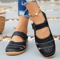 thumbnail image 4 of Purcolt Women 's Classic Faux PU Leather Sandal Casual Closed Toe N On Slip Fisherman Sandals Comfy Work Walking Flats Shoes, 4 of 9