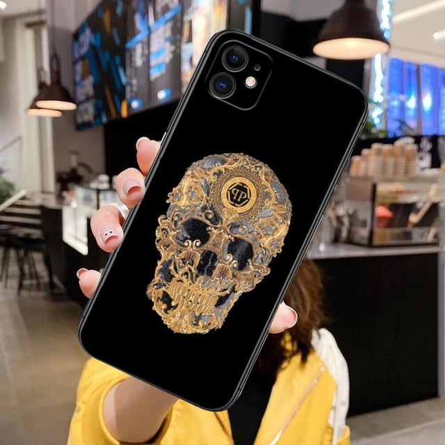 Funda de teléfono con diseño de calavera de terror para IPhone, carcasa de protección para modelos 13, 12, 11 Pro Max, Mini, SE, XR, X, XS, Max, 8Plus, 7plus, 6, 6S Fivean unisex