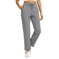 thumbnail image 7 of Gytharion Loose Straight-leg Yoga Pants for Women Drawstring Elastic Waisted Sports Pants Solid Color Casual Athletic Pants with Pockets, 7 of 7