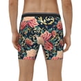 thumbnail image 4 of Salouo Rose Flowers Pattern Men's Boxer Briefs, Soft & Breathable Underwear Elastic Waistband Briefs for Men,1-Pack, 4 of 7