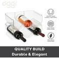 thumbnail image 5 of Oggi 3 Bottle Wine Rack Twin Pack - Hold 6 Bottles (12"x8"x4"), 5 of 8