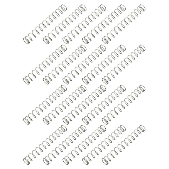 Unique Bargains Hardware 0.22" OD x 0.02" Wire Dia x 1.6" Long Compression Spring 20Pcs