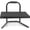 Black, variant on VIVO Black Ergonomic Height Adjustable Standing Foot Rest Relief Platform