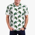 thumbnail image 1 of Fotbe Watercolor Turtle Camiseta Polo de Golf para Hombre con Estampado – Camisa Deportiva Transpirable con Cuello Abotonado-Medium, 1 of 6