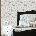 thumbnail image 5 of Boho Peel and Stick Wallpaper Farm Animals Sketches Cows Hens Sheep Vintage Wall Mural 23.6in x 9.8ft Self Adhesive Removable Wall Paper Renter Friendly Wallpaper for Bedroom Kitchen Farm, 5 of 8