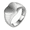 Silver, variant on Women's Stainless Steel Chunky Heart Ring Simple Plain Signet Statement Rings 22mm Gold Size 13