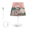 thumbnail image 2 of Skeleton Skull Read Book Desk Lamp LED Table Nightstand Lamps with 3 Color Temperatures for Home Bedroom Living Room Decor 6x11, 2 of 8