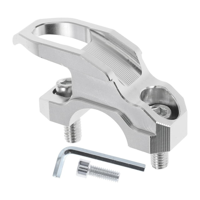 Gancho Colgante para Motocicleta Cuadrado Soporte para Casco de Motocicleta Equipaje para Scooters Bicicletas Tono Plateado 49mm de Longitud