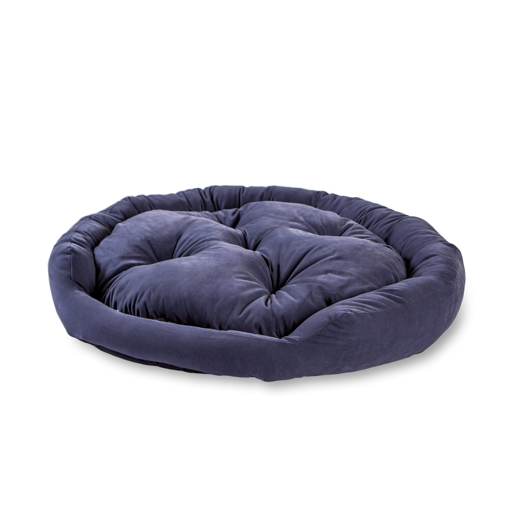 Happy Hounds Murphy Deluxe Donut Dog Bed, Denim, Medium (32 x 32 in.)