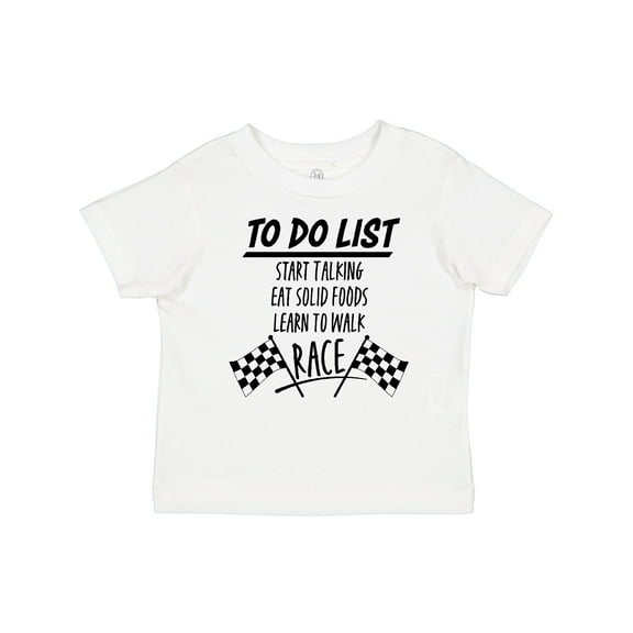 Inktastic To Do List Funny Racing for Baby Boys or Girls Baby T-Shirt