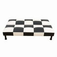 thumbnail image 7 of Homeness Foldable Sofa Bed Black&White Faux Leather Living Room Sofabed, Convertible Futon Sleeper Couch with Contrast Color for Apartment Office, 7 of 7