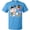 Pacific Blue, variant on Astronaut Valentine Outer Space Hearts T-Shirt