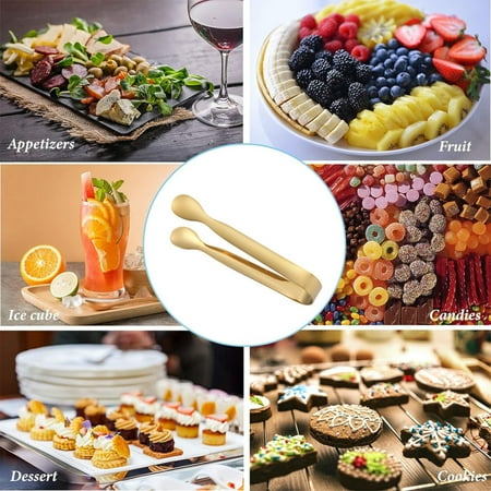 

Ice Tongs Mini Sugar Tongs Reusable Washable Ice Cube Clip for Coffee Bars School Family Party