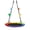 With colored flags (600 lbs), variant on 1 40" Outdoor Saucer Swing, 900D Oxford Waterproof Fabric, Multicolor, Iron Frame, 900 Lb Weight Capacity, Ideal for Patio and Home Leisure