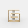 thumbnail image 3 of Ada Home Decor Furniture Oak 2 Tier Stacy Modern Side Table, 3 of 5
