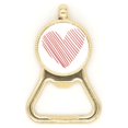 thumbnail image 1 of Heart Red Sketch Valentine's Day Beer Bottle Cap Opener Stainless Steel Key Chain, 1 of 3