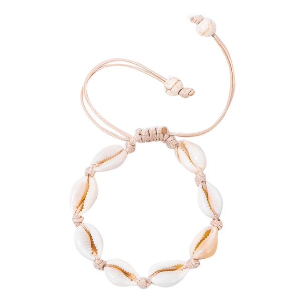 Mujer de la moda de la concha pulsera hecha a mano tobillera de joyería Juegos de joyas