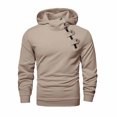 thumbnail image 7 of Zysthvn Pullover Mens Hoodies Casual Winter Outdoor Sweatshirts for Men Zipper Solid Long Sleeve, 7 of 7