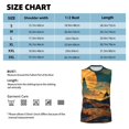 thumbnail image 3 of Bingfone Sunset Desert Journey Pattern Men's Tank Tops Workout Sleeveless Tee Shirts Running Beach Tanks for Men-XX-Large, 3 of 4