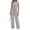 Floral Gray, variant on Sundazz 2 Piece Sets for Women Summer Lounge Set Ruched Top and Wide Leg Pants Matching Set Fashion Vacation Travel Outfits Clothes,Floral Gray,M