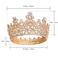 thumbnail image 2 of Coronas Doradas para Mujer Coronas de Princesa Novia Tiaras y Coronas para Mujer Coronas Elegantes Diademas de Mujer Boda Nupcial, 2 of 5
