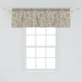 thumbnail image 2 of Ambesonne Beige Window Valance, Circular Composition Lace, 54" X 18", Tan Brown, 2 of 3