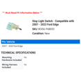 thumbnail image 2 of Stop Light Switch - Compatible with 2007 - 2023 Ford Edge 2008 2009 2010 2011 2012 2013 2014 2015 2016 2017 2018 2019 2020 2021 2022, 2 of 2