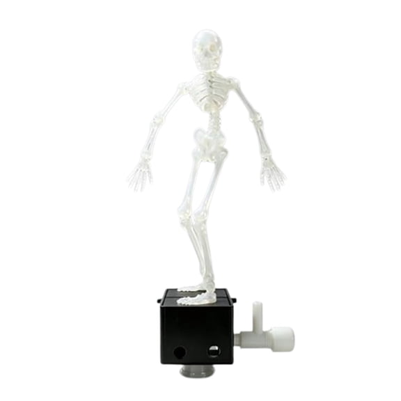JWZZYD Halloween Dynamic Skeleton Fish Tank Ornament, 6 Inch Dancing Skeletons Aquarium Bubbler Decoration, Funny Spooky Skeleton Tank Accessory Gift For Aquarium Hobbyists