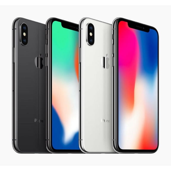 Pre-Owned Apple iPhone X 64GB 256GB All Colors - Factory Unlocked Cell Phone (Refurbished: Good)