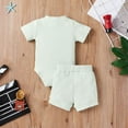 thumbnail image 4 of Zanarzt Baby Boy 2 Piece Outfit Boys clothes short sleeved T shirt shorts teen boys summer outfits Mint Green,6-9 Months, 4 of 6