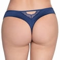 thumbnail image 4 of Tanga Vassarette para Dama, con Mix de Telas Encaje, Satín y Microfibra Azul Talla TG, 4 of 4