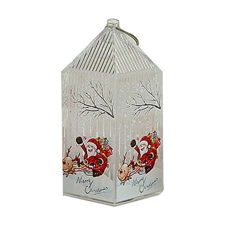 

Julam Christmas Night Light | Christmas Atmosphere Decorative Props | Glowing Lighthouse Night Lights House for Patio Garden Gate Yard Home Bar Christmas Decoration