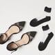 thumbnail image 4 of YSNOOWE 2Pares Calcetines De Encaje Negro Para Mujer Transpirables Y Transparentes Para Eventos, 4 of 6
