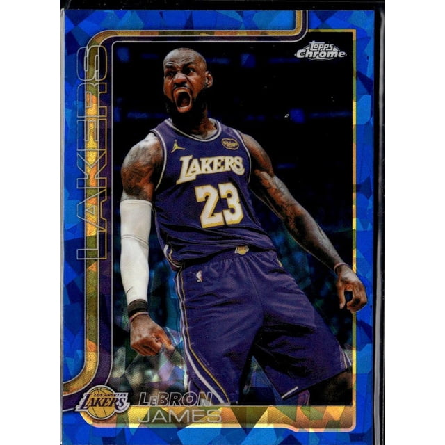 Labron Card 2026 Topps Chrome Blue Sapphire LeBron James #1 Los Angeles Lakers ...