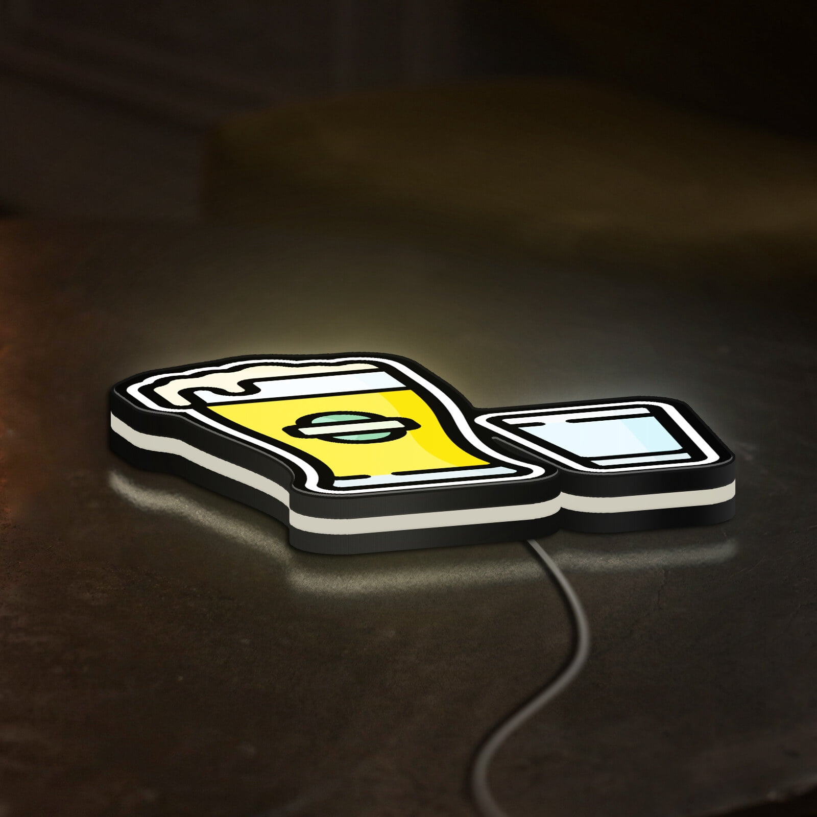 Shot Beer 3D Novelty Light Box for Liquor and Pub Decor, Alcohol Themed Beverage Lamp for Party Nights and Drink Lovers (Width 8 inch, 20cm)
