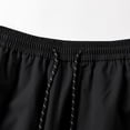 thumbnail image 2 of LEKWK Mens Parachute Pants Baggy Fit Durable Windbreaker Fabric Contrast Stitch Detail Cargo Pants Adjustable Drawstring Elastic Hem Techwear Outfits, 2 of 2