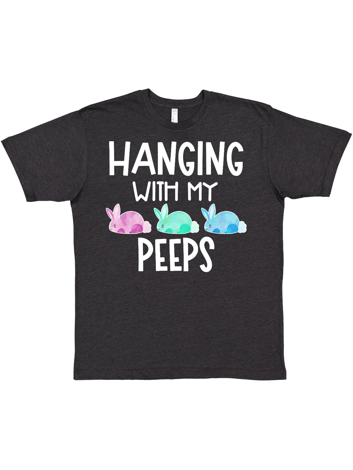 Pitbull Chillin' With My Peeps Dogs T-Shirt Funny Bunny Gift For Dog Lover S-5XL 