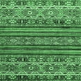 thumbnail image 1 of Ahgly Company Indoor Square Abstract Emerald Green Modern Area Rugs, 4' Square, 1 of 4