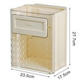 thumbnail image 5 of Pnellth Hanging Trash Can Large Capacity Foldable Design Transparent Kitchen Food Waste Bin Wall Mounted Storage Garbage Bin, 5 of 7