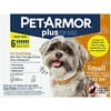 PetArmor Plus Flea and Tick Prevention for Dogs, Dog Flea and Tick Treatment, Waterproof Topical, Fast Acting, Small Dogs (5-22 lbs), 6 Doses