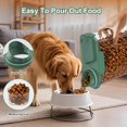 thumbnail image 4 of Dog Cat Food Storage Container, 5-7Lbs Pet Food Containers, Airtight Cat Food Container with Portable Handle & Measuring Cup, Small Animal Dry Food Dispenser for Dogs, Cats and Birds Green, 4 of 7