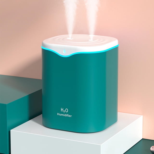 TopLLC Mini USB Double Humidificateur Domestique de Bureau Grande Capacité Petit Humidificateur Portable Humidificateur Portable