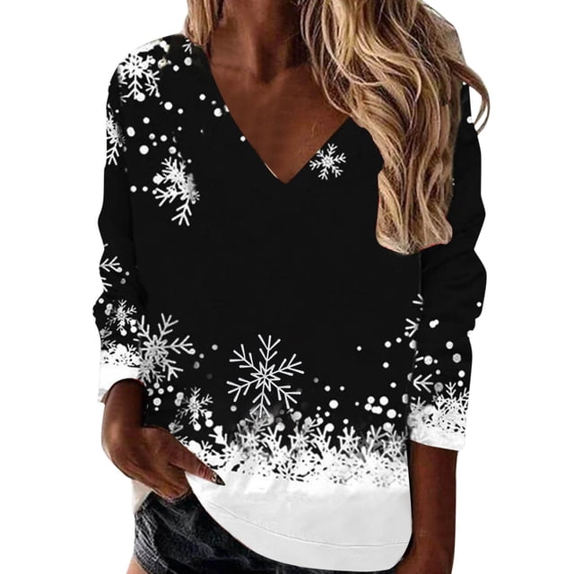 Chandail en Molleton de Noël pour Femmes Imprimé Mode Chandail Col Rond Chandail Chaud Manches Longues Fermeture Cardigan Veste Mi-Longue Vacances Xmas Outwear