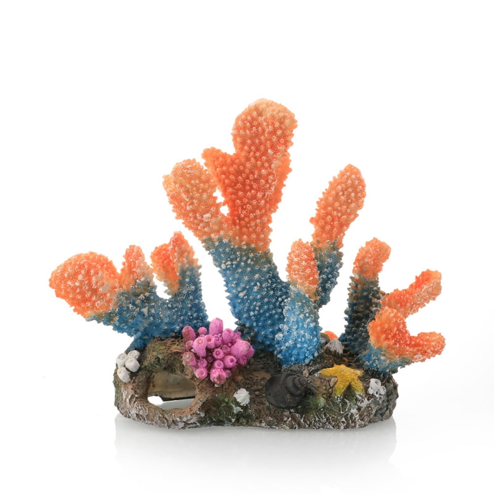 KYAIGUO Fish Tank Decor Stable Artificial Resin Coral Aquarium Decorations Fish Tank Accessories