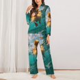 thumbnail image 2 of Balery Underwater Swimming Duck Conjunto de Pijama con Estampado para Mujer, Conjunto de Dos Piezas con Manga Larga, Ropa de Dormir Suave con Bolsillos, Pijamas Cómodos-Medium, 2 of 7