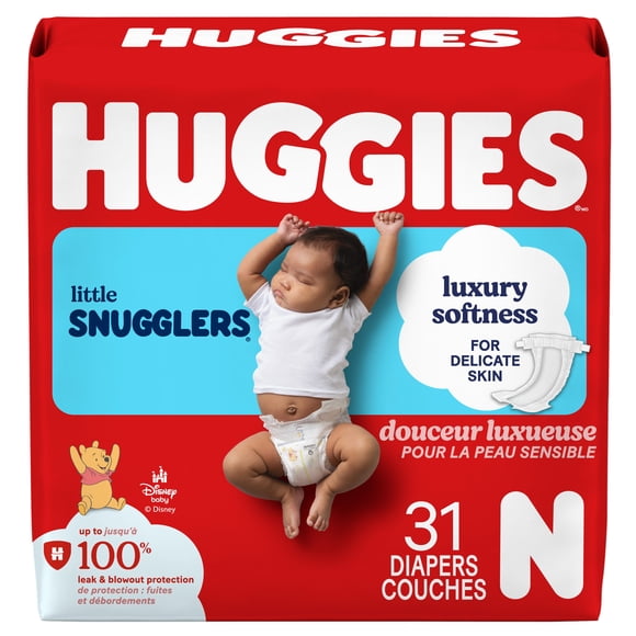 Couches Huggies Little Snugglers, Jumbo Pack, Taille Prématurés - 2