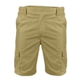 thumbnail image 3 of Liacowi Men's Shorts Solid Color High Waist Short Cargo Pants Loose Pants for Summer, M/L/XL/XXL/XXXL, 3 of 5