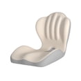 thumbnail image 4 of Cojín ergonómico espuma viscoelástica con funda lavable y respaldo versátil en forma L para sillas juegos, ideales para el hogar y los Gris Beige, 4 of 8
